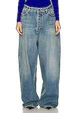 Balenciaga Large Baggy Pant in True Blue | FWRD