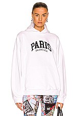 パーカー・フーディ BALENCIAGA FW23 VELVET SWEATSHIRT (751014_TOVO31000) Outerwear Zip-up Hoodie Oversized in Black | Balenciaga US