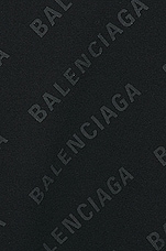 Balenciaga Long Sleeve All Over Print Sweater in Black & Black, view 5, click to view large image.