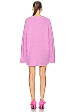 Balenciaga Furry Cardigan in Pink, view 3, click to view large image.