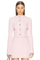 Balenciaga Cropped Cardigan in Pink, view 1, click to view large image.