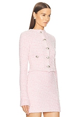 Balenciaga Cropped Cardigan in Pink, view 2, click to view large image.