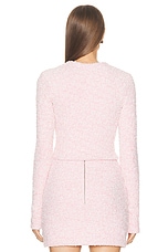 Balenciaga Cropped Cardigan in Pink, view 3, click to view large image.
