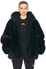 Balenciaga Ski Zip-up Hoodie in Black | FWRD