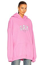 パーカー・フーディ BL259 I LOVE PARIS & BALENCIAGA HOODIE I love Paris & Balenciaga Hoodie Large Fit In Black Faded