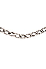 Balenciaga Tags Choker Necklace in Antique Silver, view 3, click to view large image.