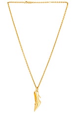 Balenciaga Keyholder Honey Necklace in Gold, view 1, click to view large image.
