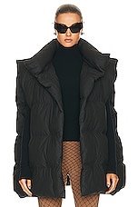 Balenciaga Wrap Puffer Gilet in Black, view 2, click to view large image.