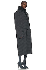 Balenciaga Knitted Coat in Grey, view 2, click to view large image.