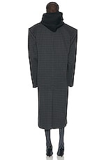 Balenciaga Knitted Coat in Grey, view 3, click to view large image.