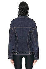 Balenciaga Hourglass Jacket in Dark Indigo & Madder, view 3, click to view large image.