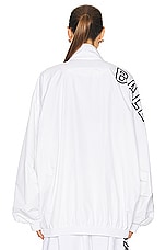 Balenciaga Tracksuit Jacket in White, view 5, click to view large image.