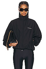 Balenciaga Tracksuit Jacket in Black, view 1, click to view large image.