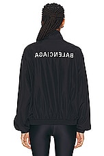 Balenciaga Tracksuit Jacket in Black, view 3, click to view large image.