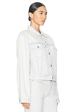 Balenciaga Small Fit Jacket in Heavy Bleached Blue, view 2, click to view large image.