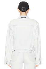 Balenciaga Small Fit Jacket in Heavy Bleached Blue, view 3, click to view large image.