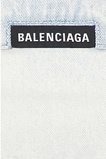 Balenciaga Small Fit Jacket in Heavy Bleached Blue, view 5, click to view large image.