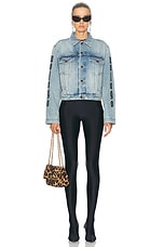 Balenciaga Small Fit Jacket in Iced Blue, view 5, click to view large image.