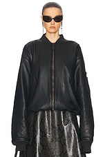 Balenciaga Bomber Jacket in Black, view 1, click to view large image.