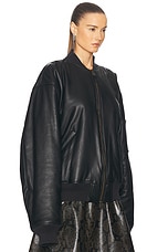 Balenciaga Bomber Jacket in Black, view 2, click to view large image.