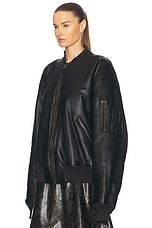 Balenciaga Bomber Jacket in Black, view 3, click to view large image.