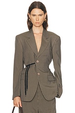 ジャケット・アウター 09AW BALENCIAGA tailored jacket archive Balenciaga Wrap Tailored Jacket in Khaki & Brown | FWRD