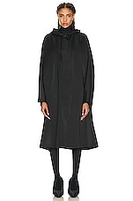 Balenciaga Opera Rain Coat in Black, view 1, click to view large image.