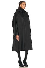 Balenciaga Opera Rain Coat in Black, view 3, click to view large image.