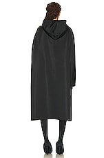 Balenciaga Opera Rain Coat in Black, view 4, click to view large image.