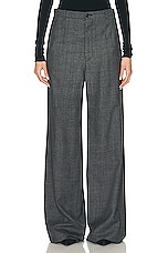 Balenciaga Regular Fit Pant in Black & Grey, view 1, click to view large image.