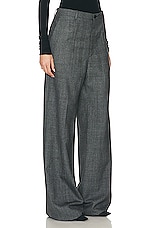 Balenciaga Regular Fit Pant in Black & Grey, view 2, click to view large image.