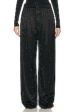 Balenciaga Crystal Pyjama Pant in Black, view 1, click to view large image.