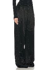 Balenciaga Crystal Pyjama Pant in Black, view 2, click to view large image.