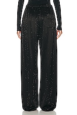 Balenciaga Crystal Pyjama Pant in Black, view 3, click to view large image.