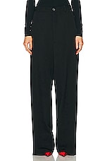 Balenciaga Loose Pant in Black, view 1, click to view large image.