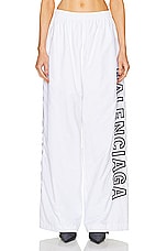 Balenciaga Tracksuit Pant in White, view 1, click to view large image.