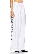 Balenciaga Tracksuit Pant in White, view 2, click to view large image.