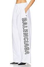 Balenciaga Tracksuit Pant in White, view 3, click to view large image.