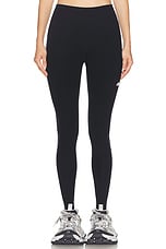 Balenciaga Leggings in Black & Reflective, view 1, click to view large image.