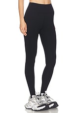 Balenciaga Leggings in Black & Reflective, view 2, click to view large image.