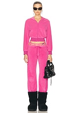 Balenciaga Tracksuit Pant in Dark Pink, view 5, click to view large image.