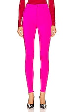 Balenciaga Stretch Legging in Lipstick Pink, view 1, click to view large image.