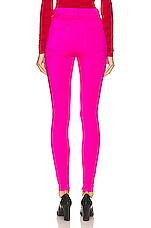 Balenciaga Stretch Legging in Lipstick Pink, view 3, click to view large image.