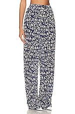 Balenciaga Pyjama Pants in Blue & Dirty White, view 2, click to view large image.