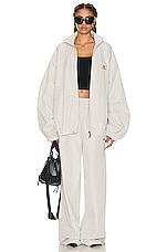 Balenciaga Tracksuit Pant in Cement Beige, view 5, click to view large image.