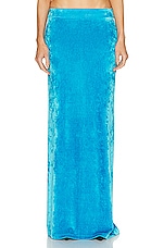 Balenciaga Maxi Skirt in Azure, view 1, click to view large image.
