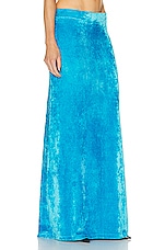 Balenciaga Maxi Skirt in Azure, view 2, click to view large image.