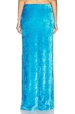 Balenciaga Maxi Skirt in Azure, view 3, click to view large image.