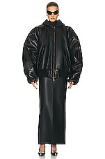 Balenciaga Maxi Skirt in Black, view 4, click to view large image.