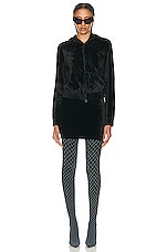 Balenciaga Mini Skirt in Black, view 4, click to view large image.